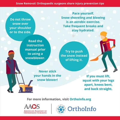 How to prevent back pain from shoveling snow using these 5 steps